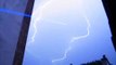 1000mW blue laser beam vs. lightning bolt storm - lightsaber- IMG -