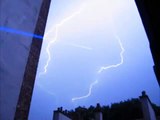 1000mW blue laser beam vs. lightning bolt storm - lightsaber- IMG -