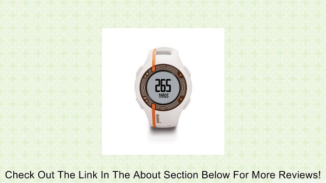 Garmin Approach S1 GPS Golf Watch (Preloaded with Canada Courses) Review
