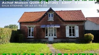 A vendre - Maison/villa - QUEND (80120) - 4 pièces - 63m²