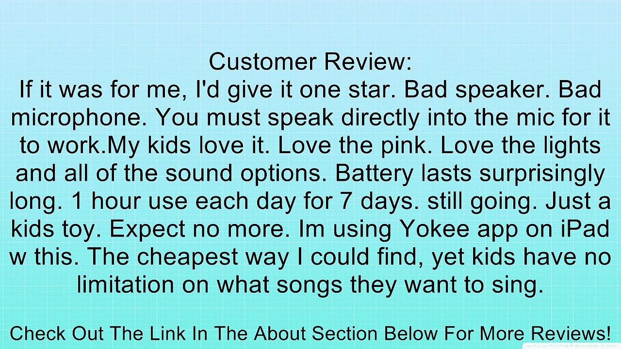 Peerless Performer Microphone Pink Edition Review