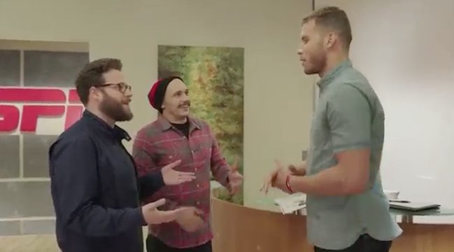 Seth Rogen, James Franco Appear in 4 Funny ESPN Promos with Blake Griffin