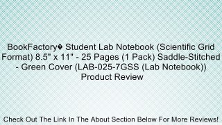 BookFactory� Student Lab Notebook (Scientific Grid Format) 8.5