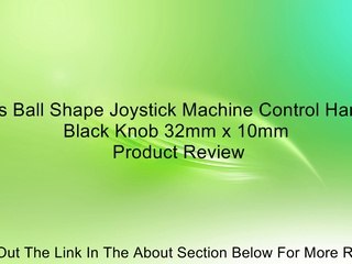 5pcs Ball Shape Joystick Machine Control Handle Black Knob 32mm x 10mm Review