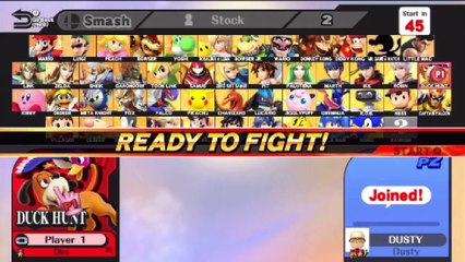Super Smash Bros. For Wii U Ranked Online Wi-Fi Battle / Match / Fight - Playing As Duck Hunt
