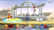 Super Smash Bros. For Wii U Ranked Online Wi-Fi Team Battle / Match / Fight - Playing As Pac-Man