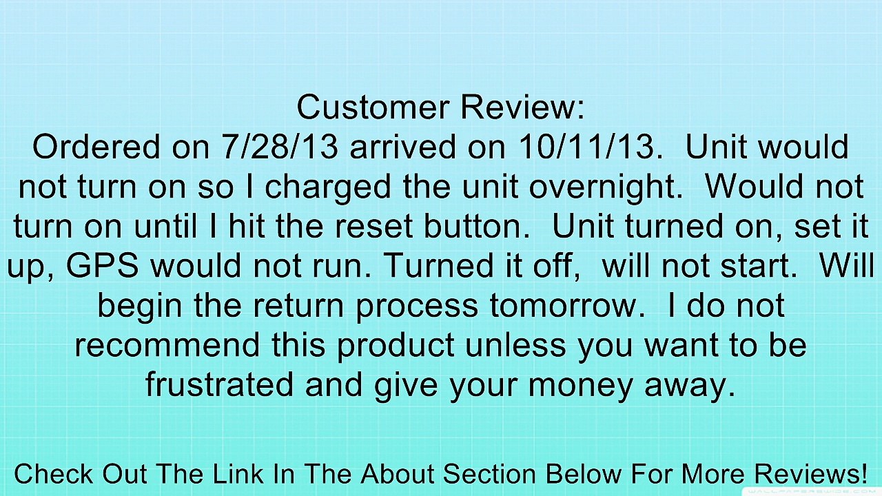 Motorcycle&Car GPS Navigator ,Waterproof, 3.5" touch screen,Fully Loaded USA Maps With Two batteries &4GB SD Map Card Review