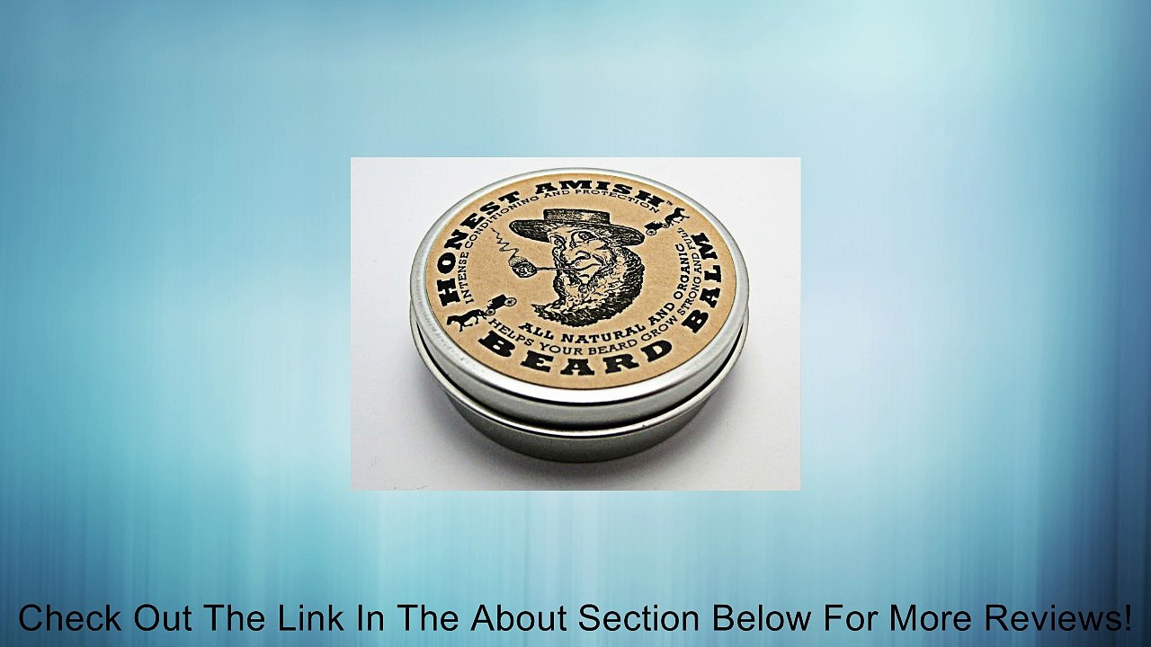 Honest Amish Beard Balm Leave-in Conditioner - All Natural -Vegan Friendly Organic Oils and Butters Review