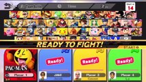 Super Smash Bros. For Wii U Ranked Online Wi-Fi Team Battle / Match / Fight - Playing As Pac-Man