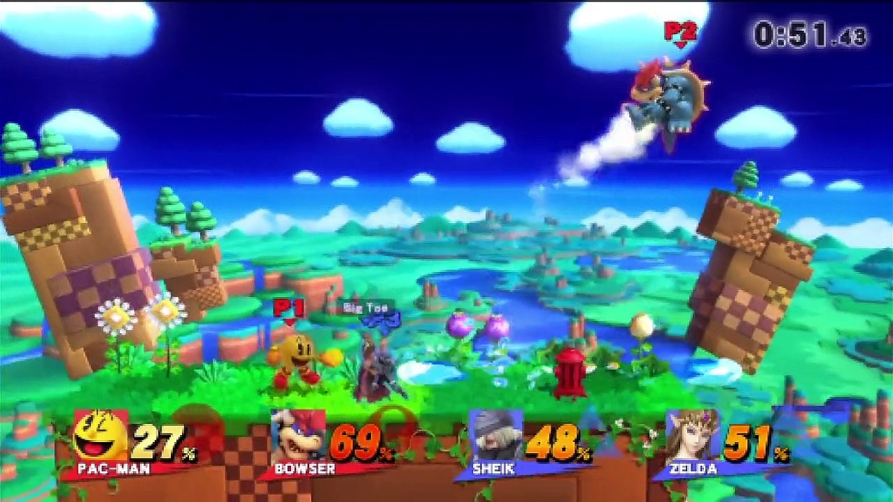 Super Smash Bros. For Wii U Ranked Online Wi-Fi Team Battle / Match / Fight - Playing As Pac-Man