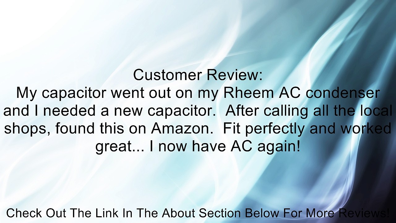CAPACITOR 50+10 MFD 370 VAC ROUND ONETRIP PARTS� REPLACEMENT FOR RHEEM RUUD WEATHERKING 43-25133-27 Review