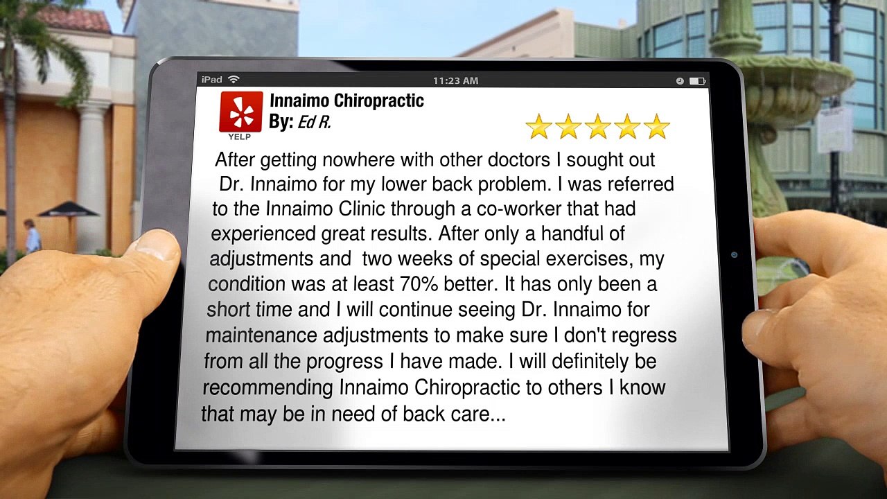 Innaimo Chiropractic Watertown         Outstanding         5 Star Review by Ed R.