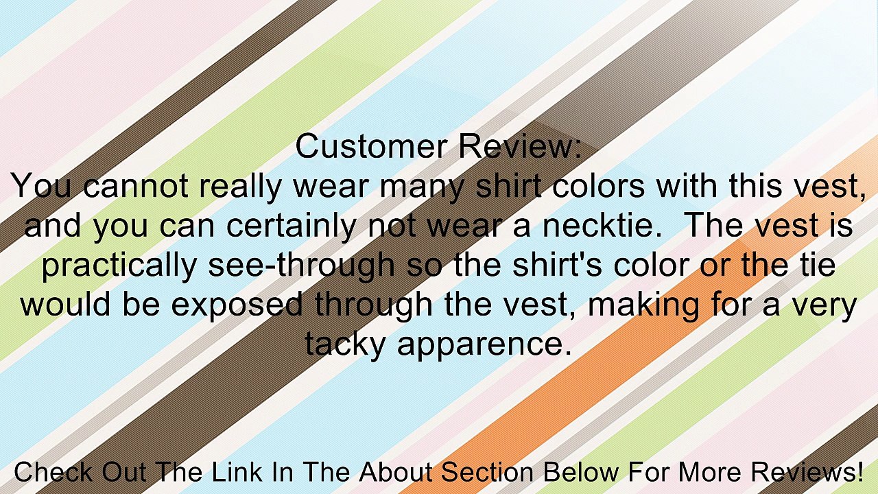 Blue Ocean Men's Ocean Solid V-Neck Sweater Vest Review