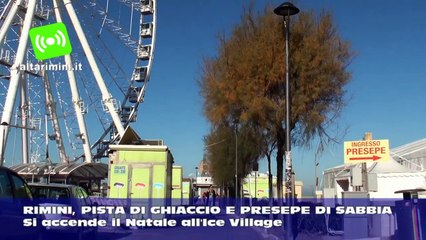 A Rimini si accende il Natale all'Ice Village, pista di ghiaccio e presepe di sabbia