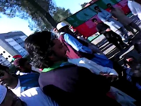 12 December Dharna Manzil Pump Azam Swati (President PTI KPK) Haji Khursheed Ali Hazarvi (President HQM Pakistan) Karkunan Ke Hamrah