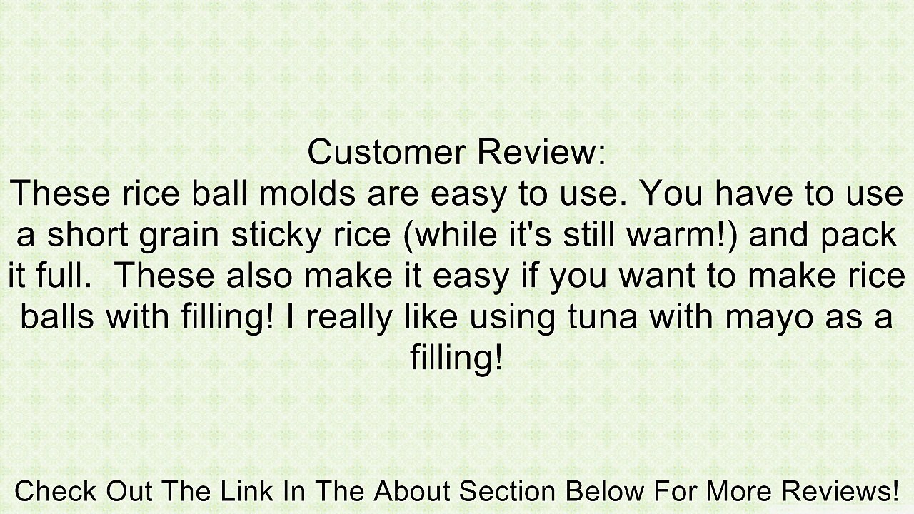 Kotobuki Heart and Star Rice Mold Set Review