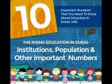 Dubai Uprising: 10 Education Numbers You Need To Know (Infographic)