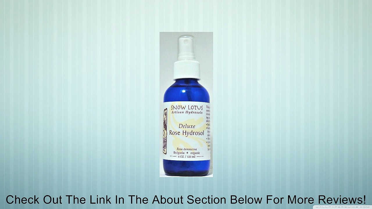 Snow Lotus Deluxe Rose Organic Hydrosol Mister 4oz Review
