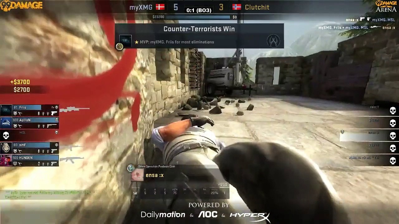 99Damage Arena #2 - Clutchit.org vs. myXMG (de_cobblestone) Map 2