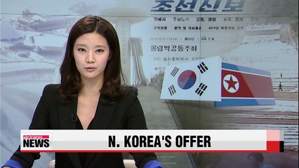 N. Korea offers to host Pyeongchang Olympic Games with S. Korea