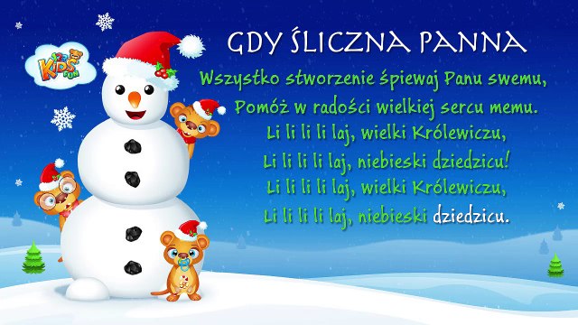 Gdy Śliczna Panna - Polskie Kolędy - karaoke