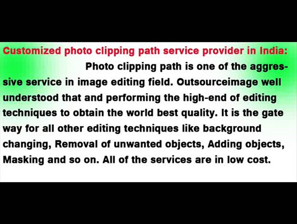 Professional photo clipping path service provider