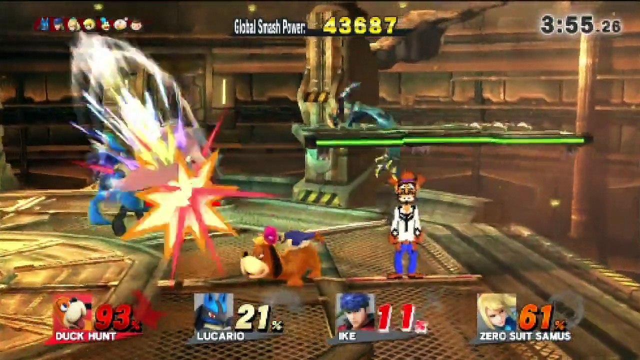 Super Smash Bros. For Wii U All-Star Mode Let's Play / PlayThrough / WalkThrough Part - Playing As Duck Hunt