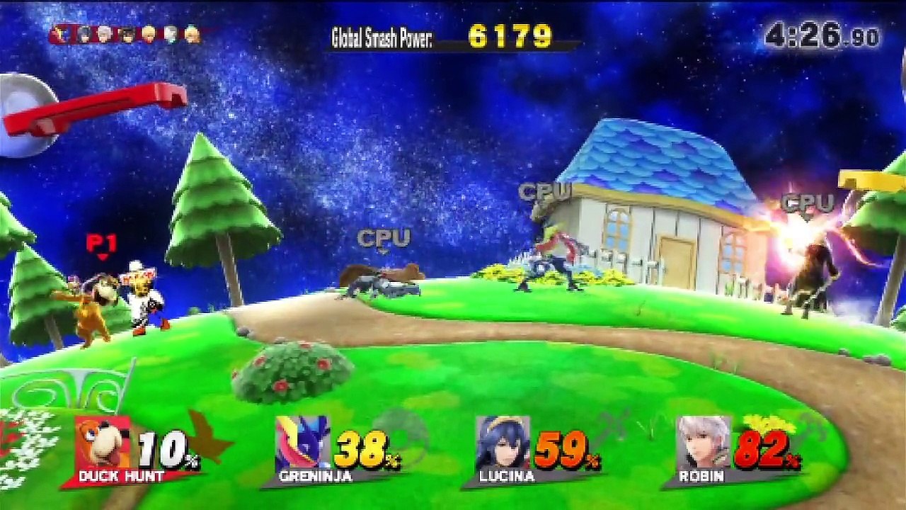 Super Smash Bros. For Wii U All-Star Mode Let's Play / PlayThrough / WalkThrough Part - Playing As Duck Hunt