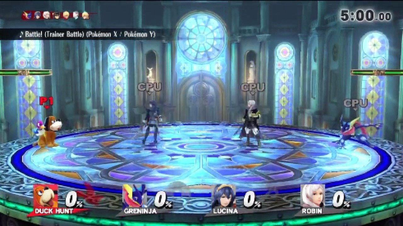 Super Smash Bros. For Wii U All-Star Mode Let's Play / PlayThrough / WalkThrough Part - Playing As Duck Hunt