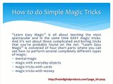 How to do Simple Magic Tricks with Learn Easy Magic