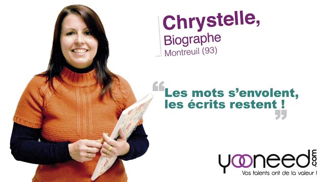 Biographe à Montreuil (93100_Seine saint Denis) avec Chrystelle - Yooneed