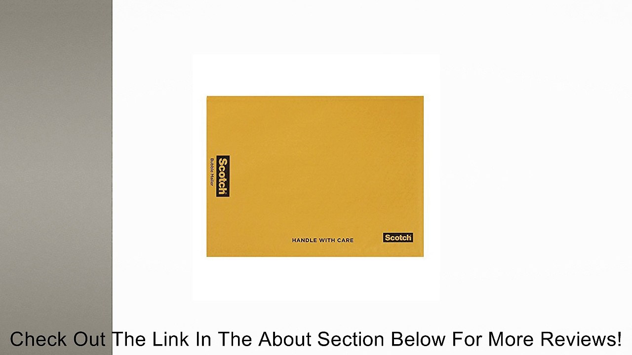 Scotch Bubble Mailer (7935), 12.5 in x 18 in, Size 6, 10-Pack Review