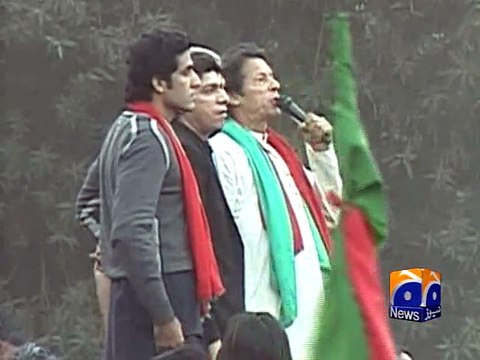 Imran vows to keep pressure on Nawaz-Geo Reports-12 Dec 2014