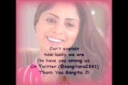 Congrats to Sangita Ji for completing 1yr (13th Dec'14) on Twitter