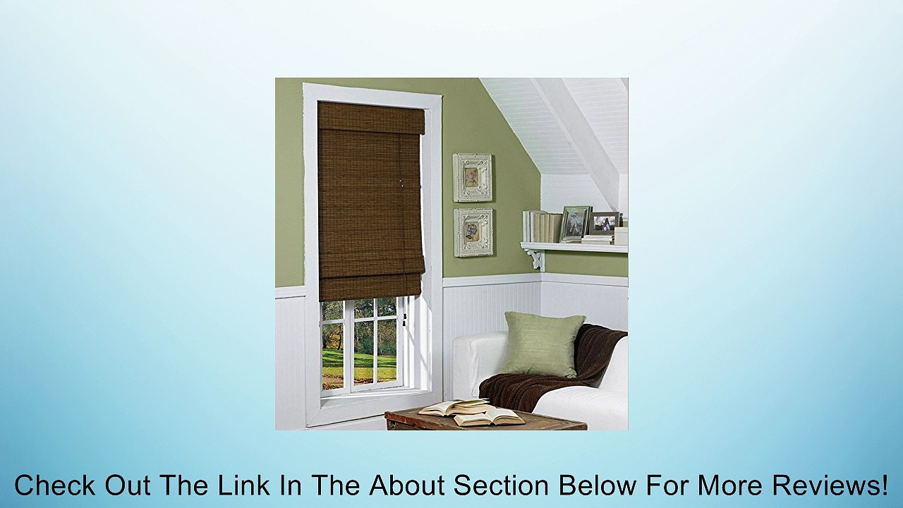 Radiance Radiance Cape Cod Indoor/Outdoor Woven Wood Bamboo Roman Shade with 6 in. Valance Review