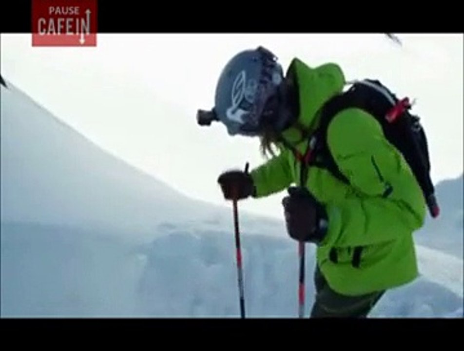 Une descente à ski VERTIGINEUSE !!