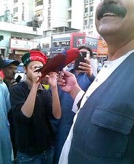 Parrote in PTI  dharna Karachi