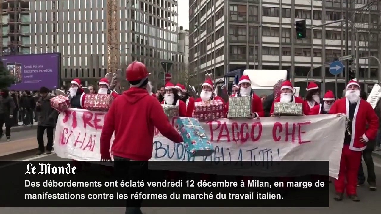 Italie : échauffourées en marge de manifestations contre les réformes économiques