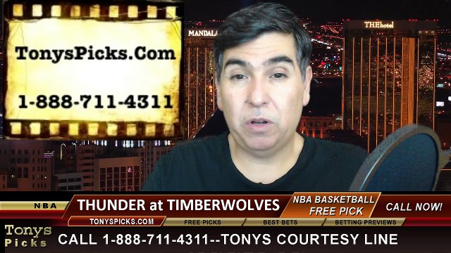 Minnesota Timberwolves vs. Oklahoma City Thunder Free Pick Prediction NBA Pro Basketball Odds Preview 12-12-2014