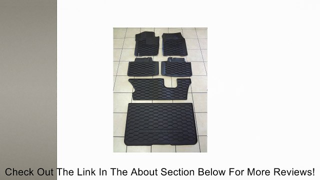 11-13 DURANGO RUBBER SLUSH FRONT REAR THIRD ROW & CARGO MATS MOPAR FACTORY OEM Review