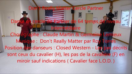 Don't Really Matter Cercle Partner