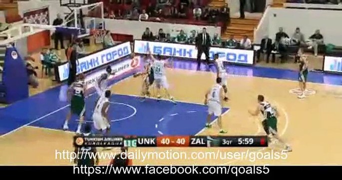 Euroleague Unics Kazan vs Zalgiris Kaunas 3rd quarter RECAP 12-12-2014