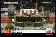 Papa encabeza misa en el Vaticano en honor a Virgen de Guadalupe
