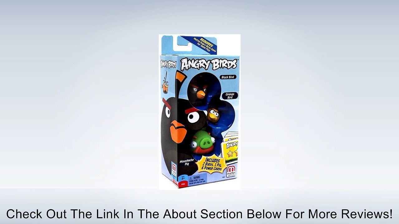 Angry Birds Black Bird, Moustache Pig, Orange Bird Add-On, 3-Pack Review