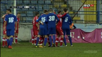 Zadar - Split 1-1, Jerbić (1-0, 47'), 12.12.2014. HD