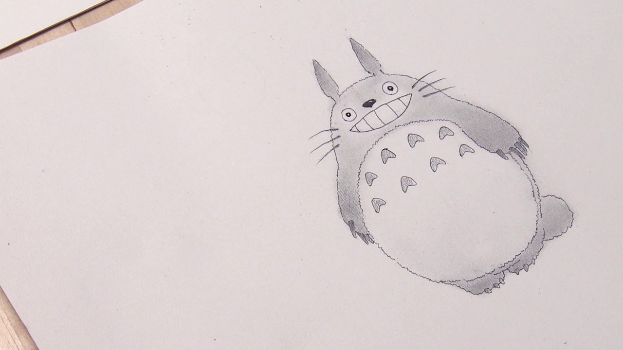 Draw Totoro part 2-2