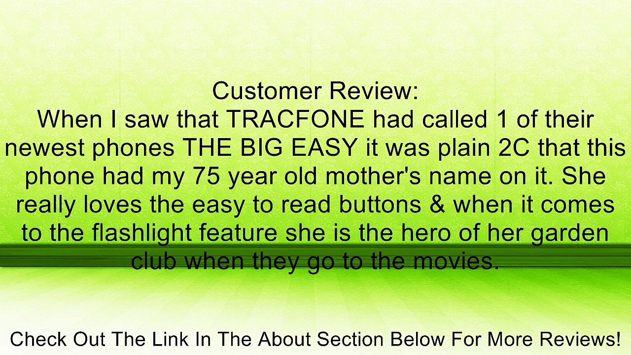 Alcatel 382G "The Big Easy" Prepaid Phone With Double Minutes (Tracfone) Review