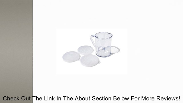 New Star Polycarbonate�Dredge Shaker�with 3 Lids, 10-Ounce, Set of 12, Clear Review