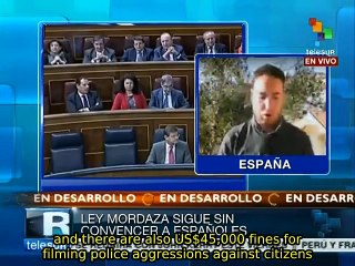 Approval of 'Gag Law' raises outrage in Spain