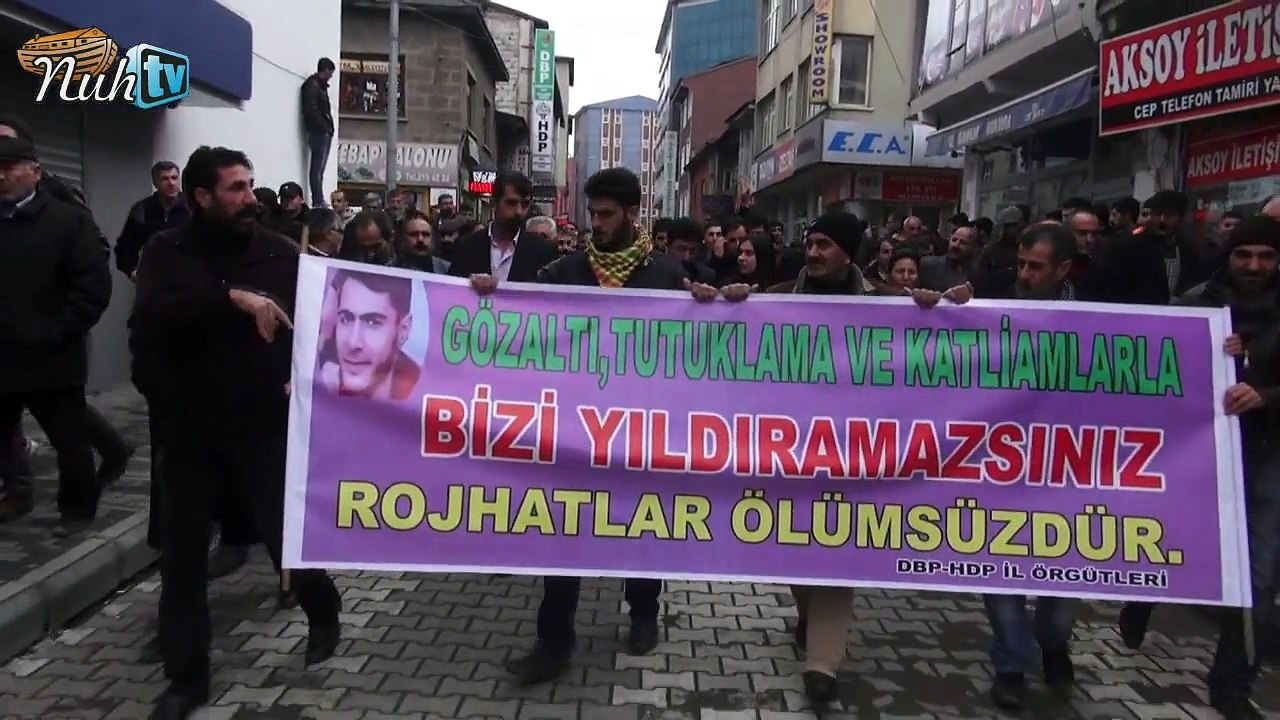 Ağrı'da DBP , HDP İl örgütleri Yürüyüş Ve Basın Açıklaması Düzenledi